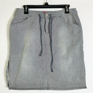 Vintage Unionbay‎ Womens Size 13 Hickory Railroad Stripe Mini Skirt Y2K